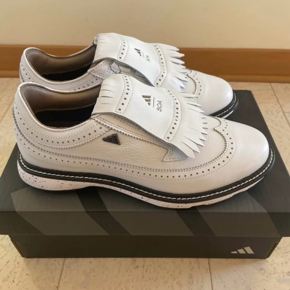 Adidas Unisex White Golf Shoes